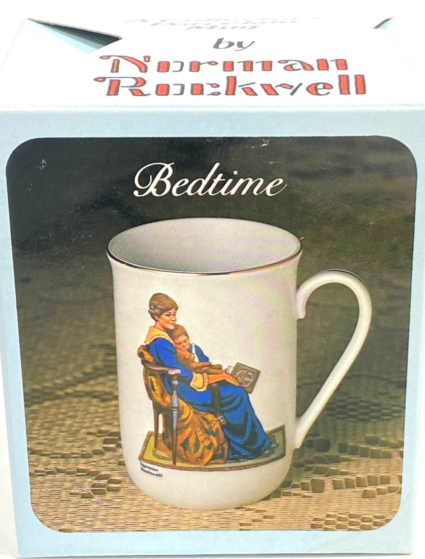 1983 Norman Rockwell's "Bed Time" Used Porcelain Coffee Mug
