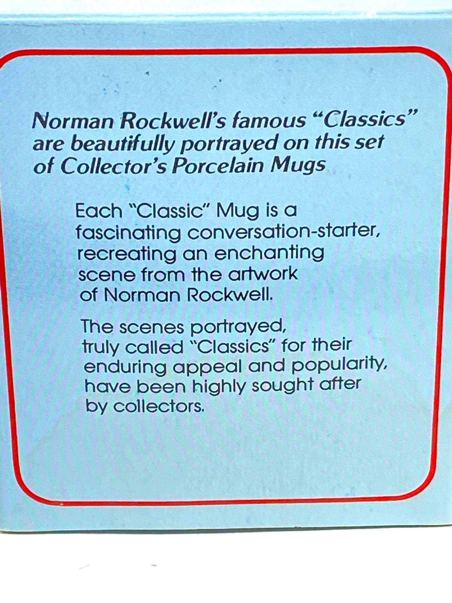 1983 Norman Rockwell's "Memories" Used Porcelain Coffee Mug