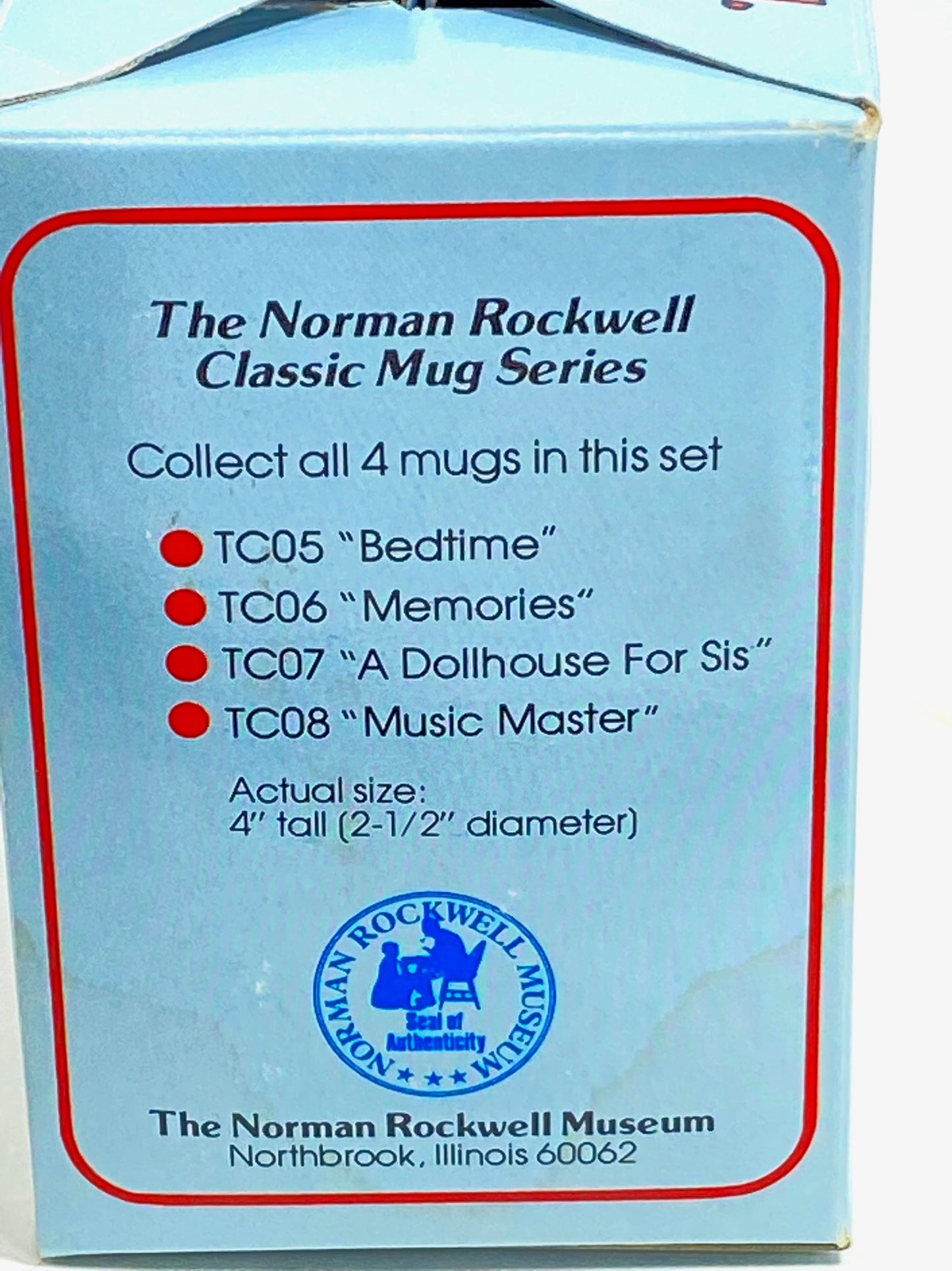 1983 Norman Rockwell's "Memories" Used Porcelain Coffee Mug