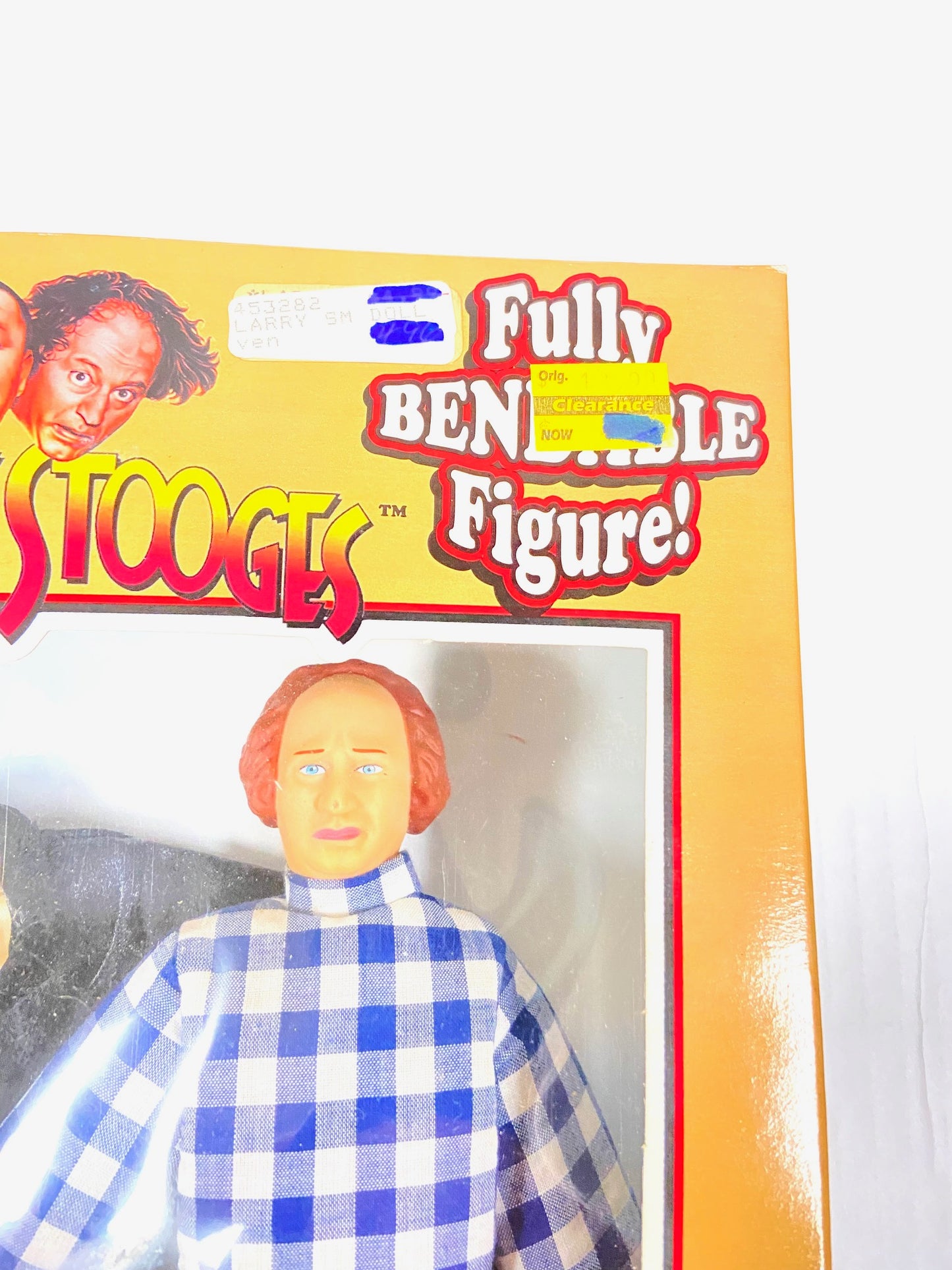 Three Stooges 1997 NOS Larry Bendable Figure Ltd. Ed.