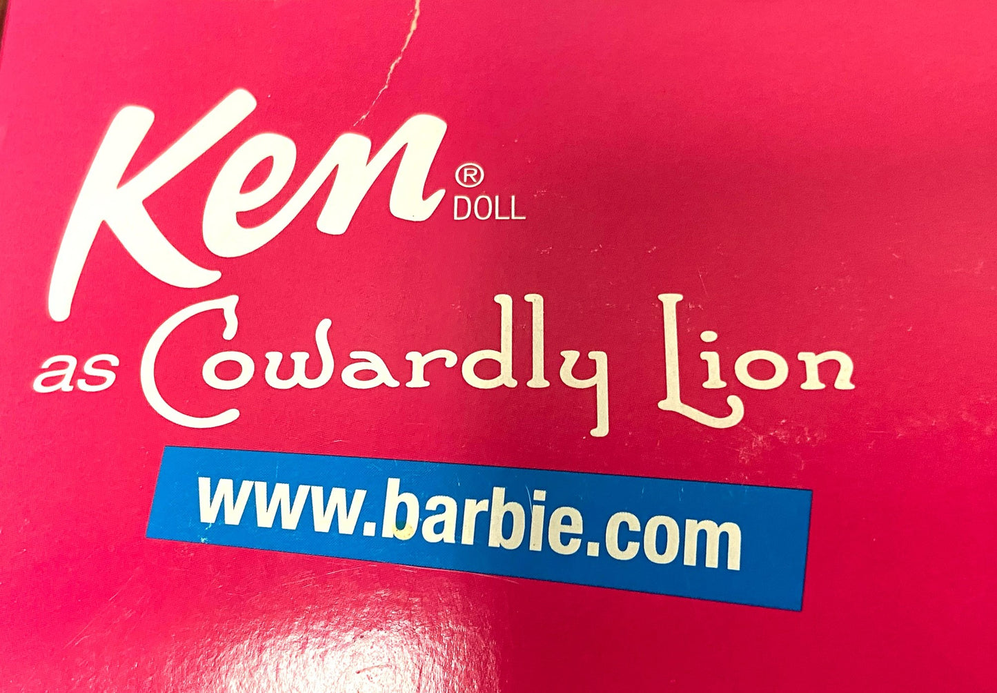 1939 Ken as the Cowardly Lion in "The Wizard of Oz" Doll NOS Made 1999