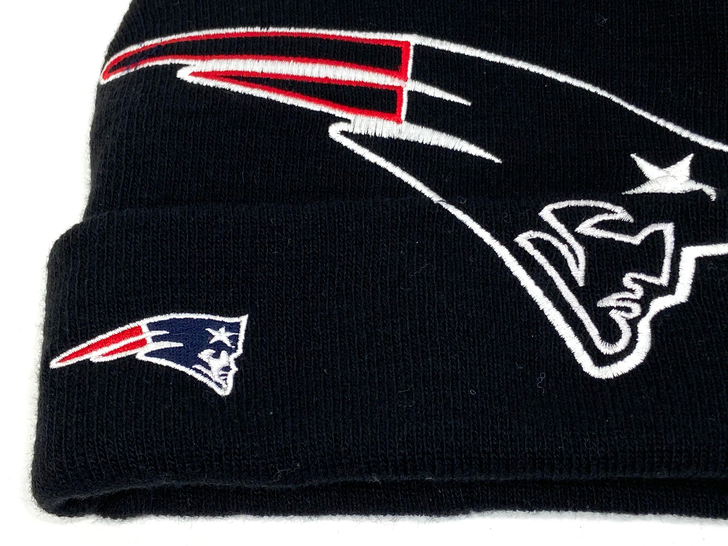 New England Patriots Vintage NFL Late '90's Oversize Logo Knit Hat by NFL