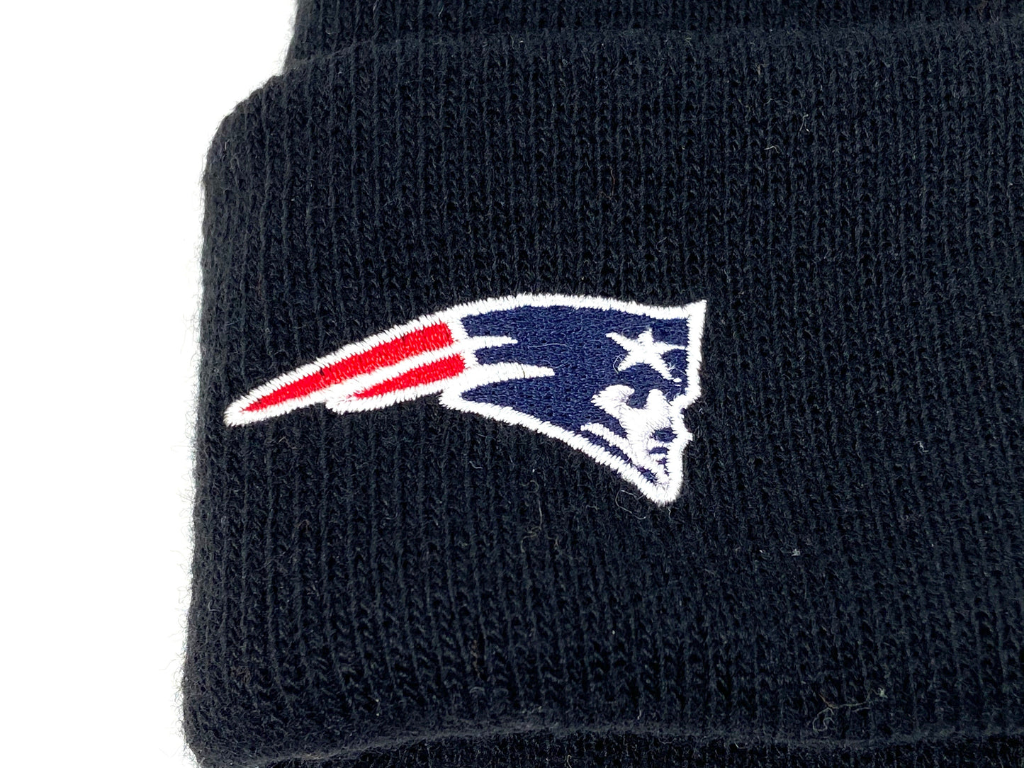 New England Patriots Vintage NFL Late '90's Oversize Logo Knit Hat by NFL