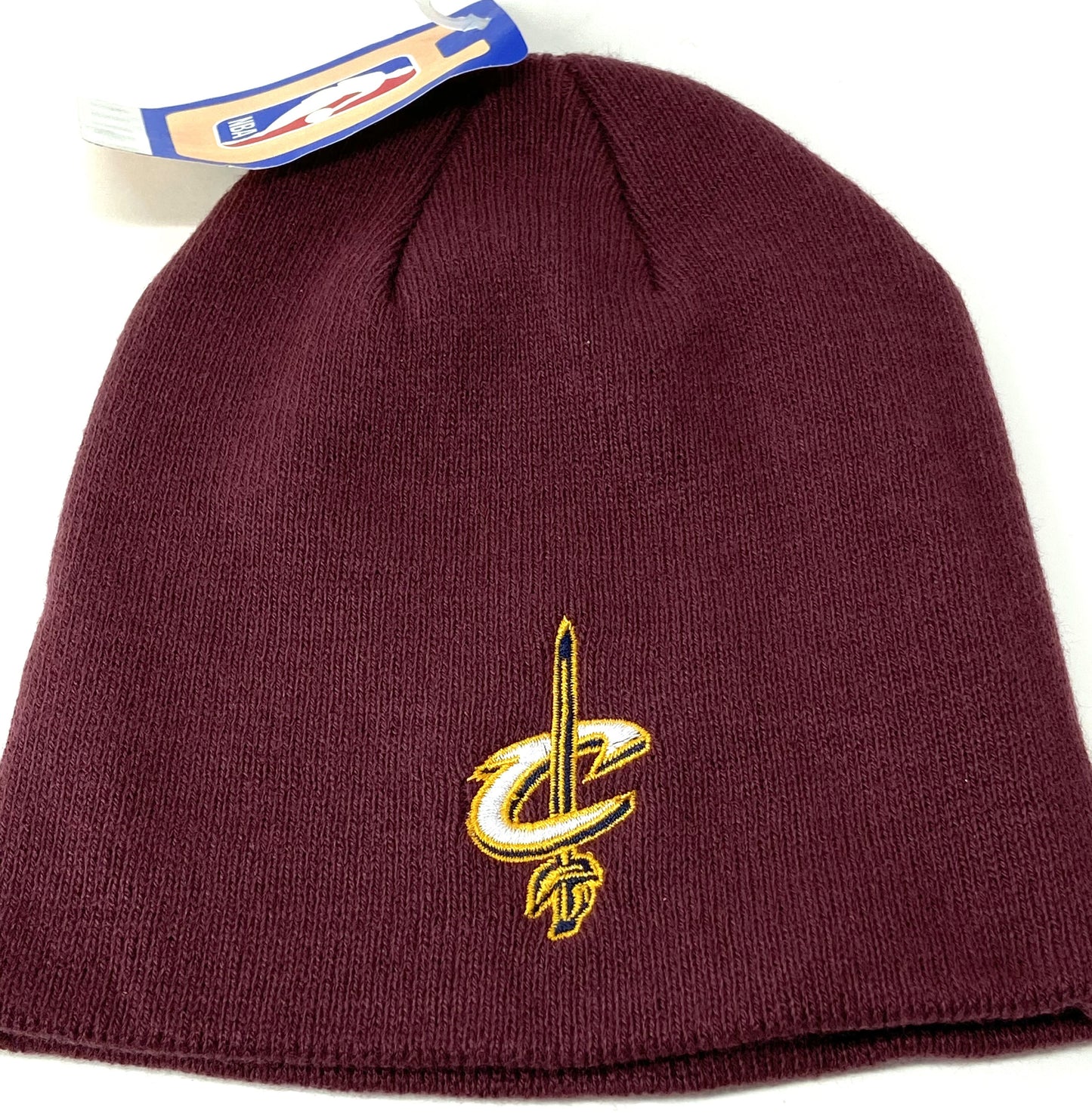 Cleveland Cavaliers NBA Knitted Acrylic Cuffless Wine Skull Hat