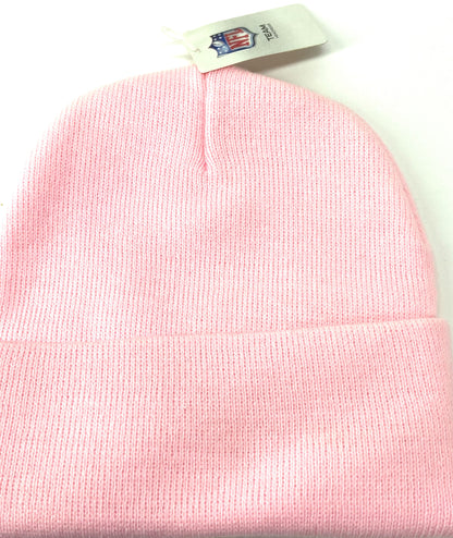 New York Jets NFL Pink Cuffed Logo Knit Hat by Yupoong