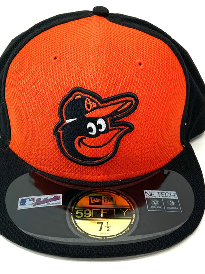 Baltimore Orioles MLB 59Fifty Fitted Mesh Logo Hat by New Era