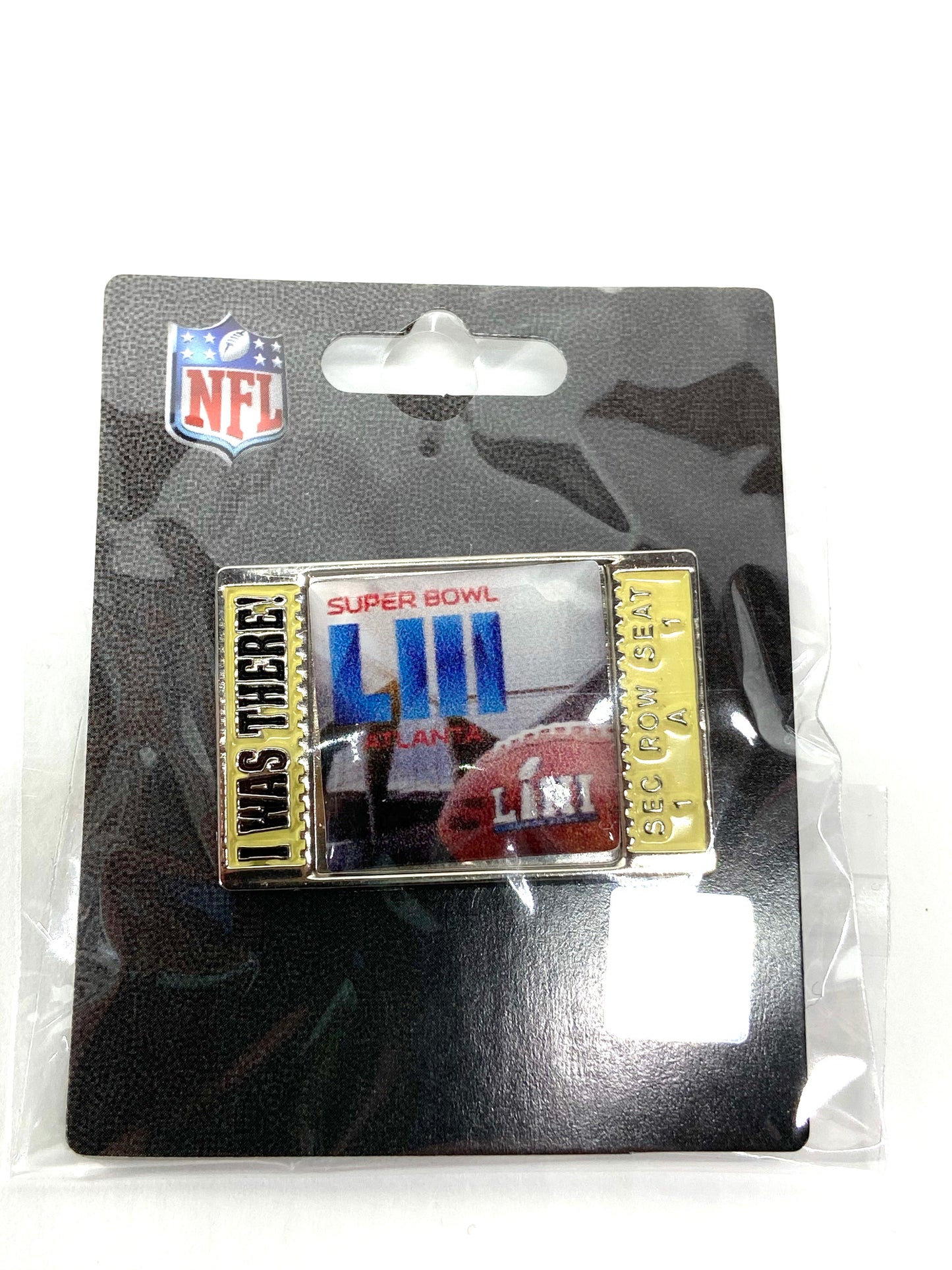 Super Bowl LIII (53) NFL 2019 Patriots-Rams "I Was There" Ticket Pin by Aminco International