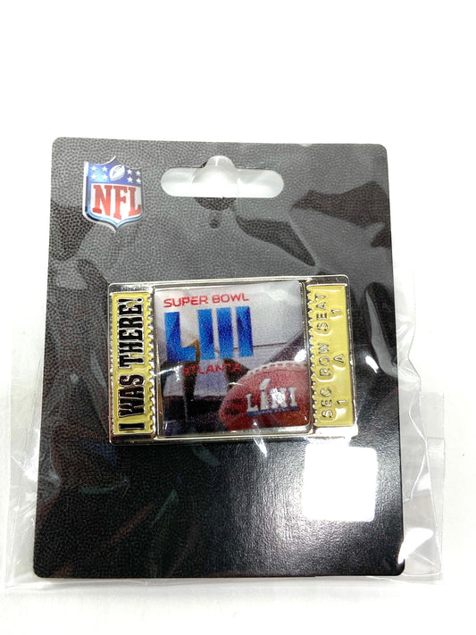 Super Bowl LIII (53) NFL 2019 Patriots-Rams "I Was There" Ticket Pin by Aminco International