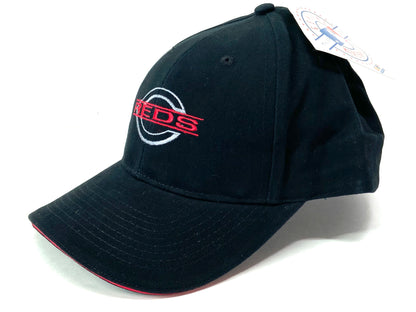 Cincinnati Reds Vintage Late '90's MLB Black Stitched Logo Ballcap by Drew Pearson Marketing