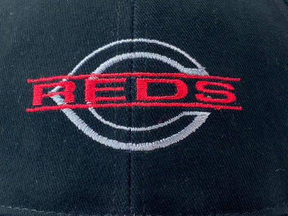 Cincinnati Reds Vintage Late '90's MLB Black Stitched Logo Ballcap by Drew Pearson Marketing