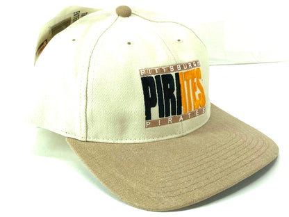 Pittsburgh Pirates Vintage MLB "50-50" Beige Hat by Twins Enterprise