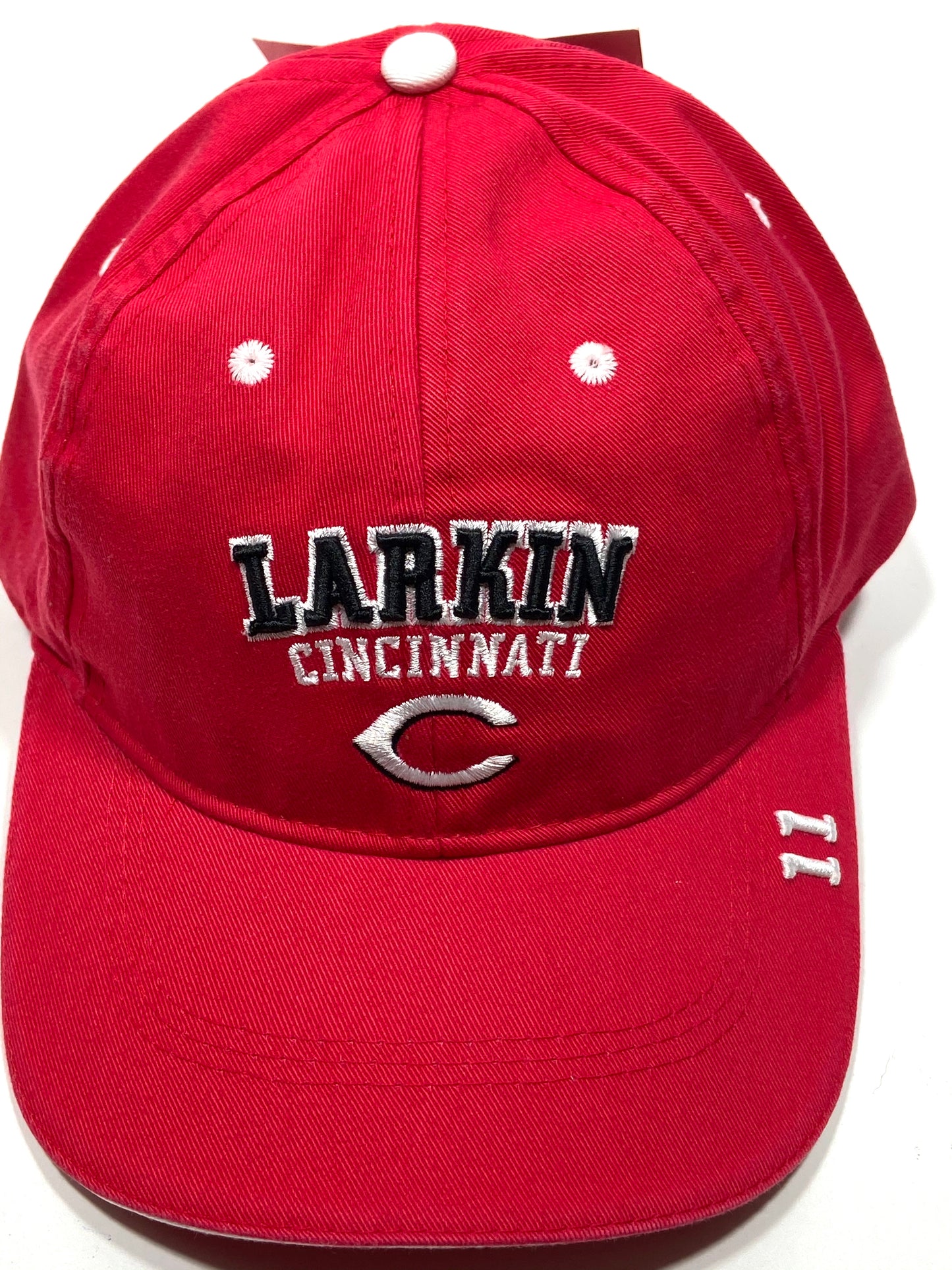 Cincinnati Reds Vintage MLB Barry Larkin #11 Cap by Drew Pearson Marketing