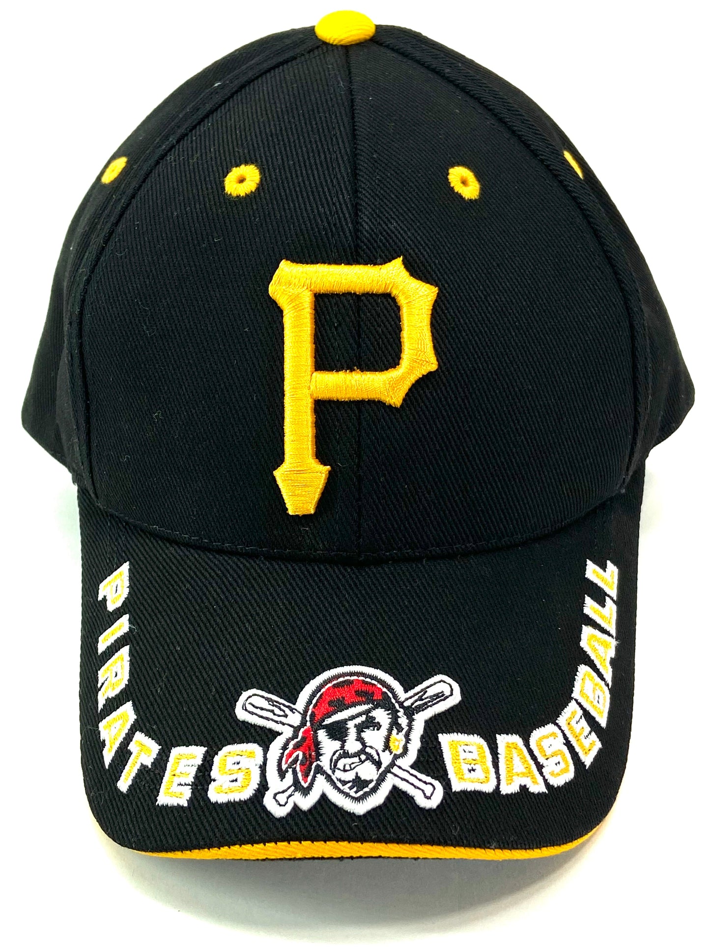 Pittsburgh Pirates Vintage MLB Black "Clutch" Logo Hat by Twins Enterprise