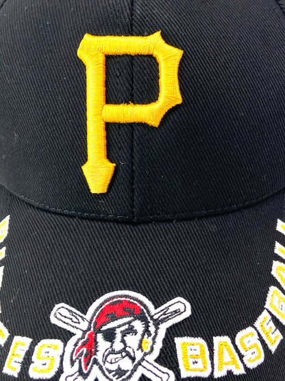 Pittsburgh Pirates Vintage MLB Black "Clutch" Logo Hat by Twins Enterprise