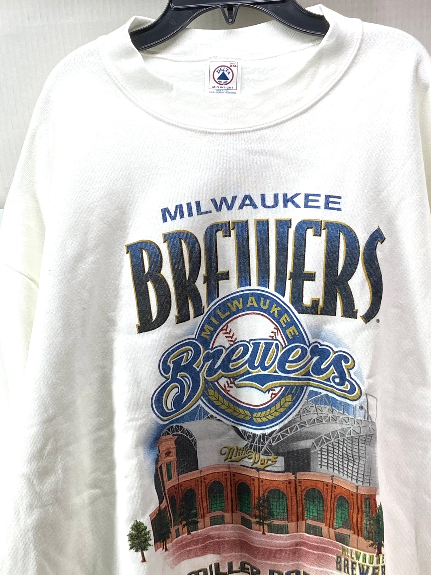 Milwaukee Brewers Vintage MLB Miller Park 2001 Sweatshirt by Delta/Ultra Fleece