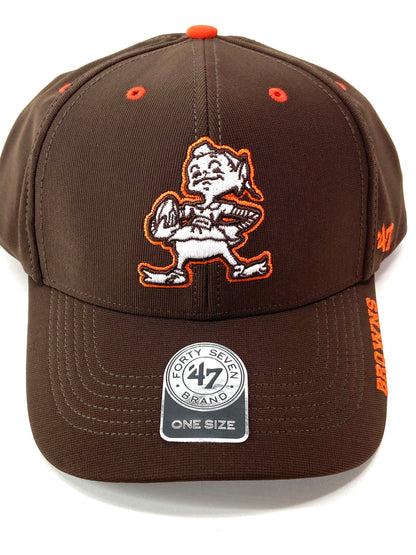 Cleveland Browns NFL Condenser Series Elf Logo Adjustable Ball Caps by '47 Brand