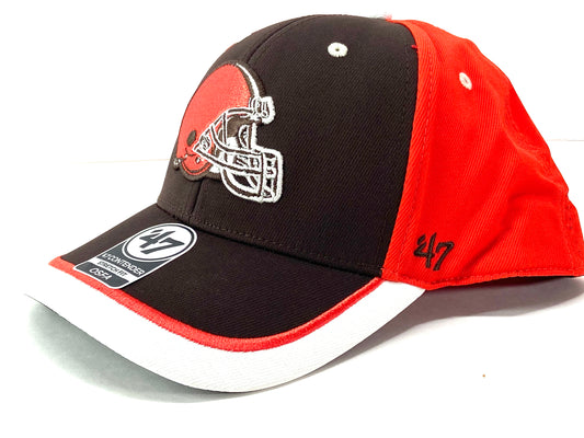 Cleveland Browns NFL Contender Series "Crash Line" Stretch Fit Cap by '47 Brand