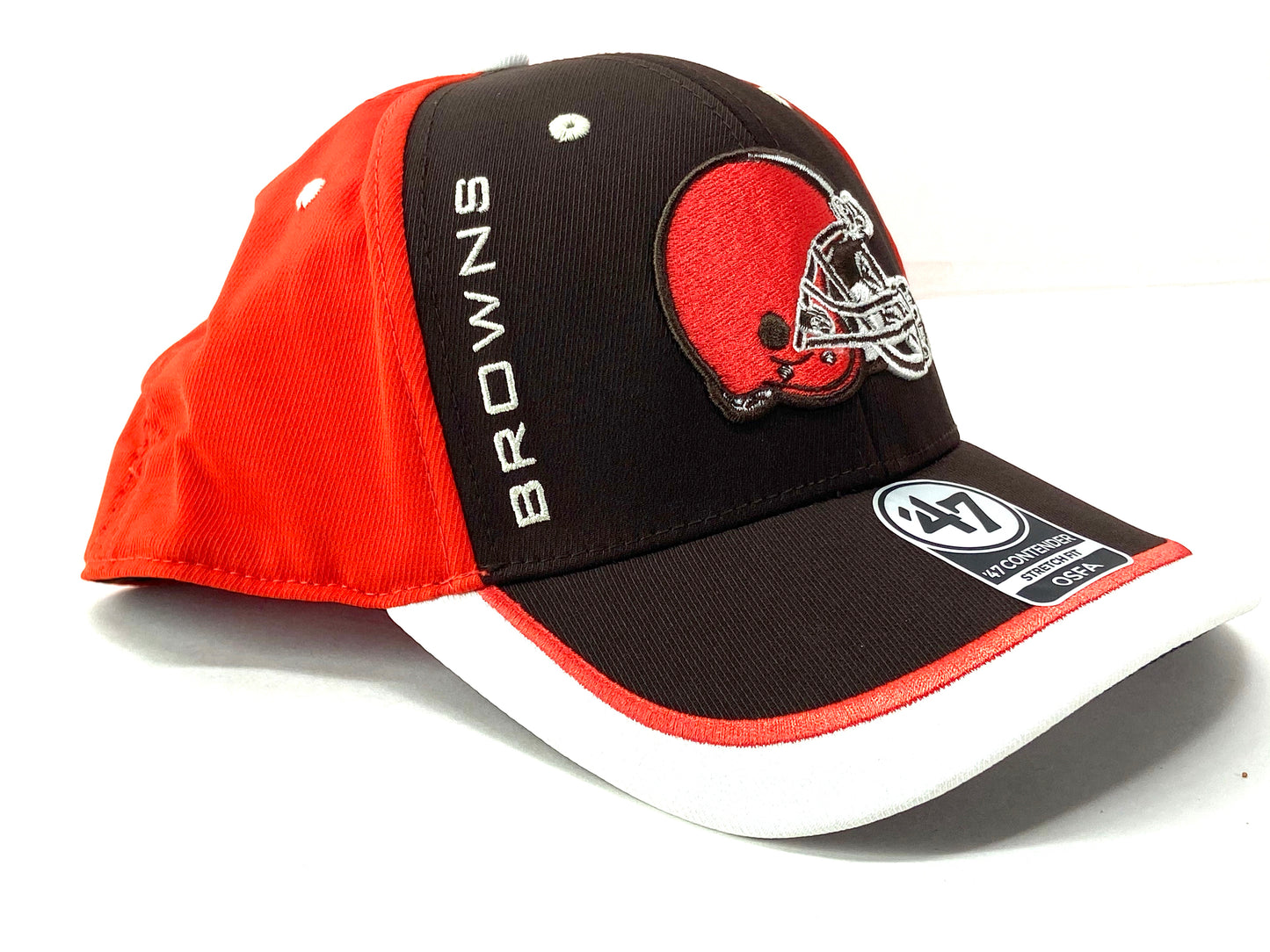 Cleveland Browns NFL Contender Series "Crash Line" Stretch Fit Cap by '47 Brand