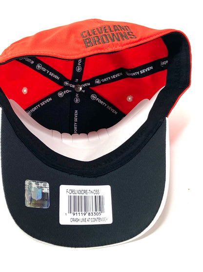 Cleveland Browns NFL Contender Series "Crash Line" Stretch Fit Cap by '47 Brand