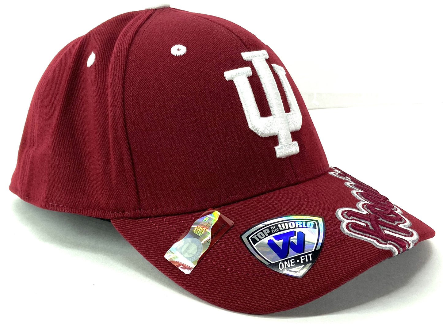 Indiana Hoosiers NCAA Team Color One-Fit Stretch Ball Cap by Top of the World