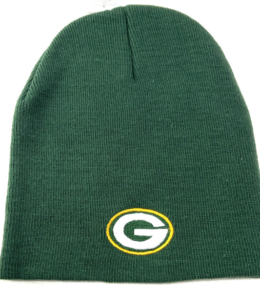 Green Bay Packers NFL Cuffless Team Color Knit Hat by NFL Team Apparel