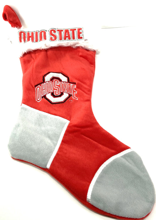 Ohio State Buckeyes NCAA Plush Christmas Stocking by Forever Collectibles