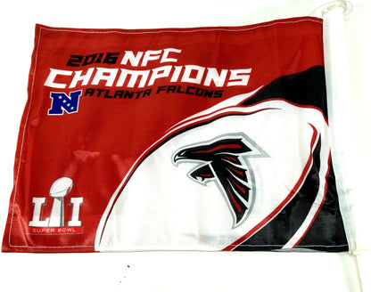 Atlanta Falcons 2016 NFL NFC Champions Car Flag by Rico Industries