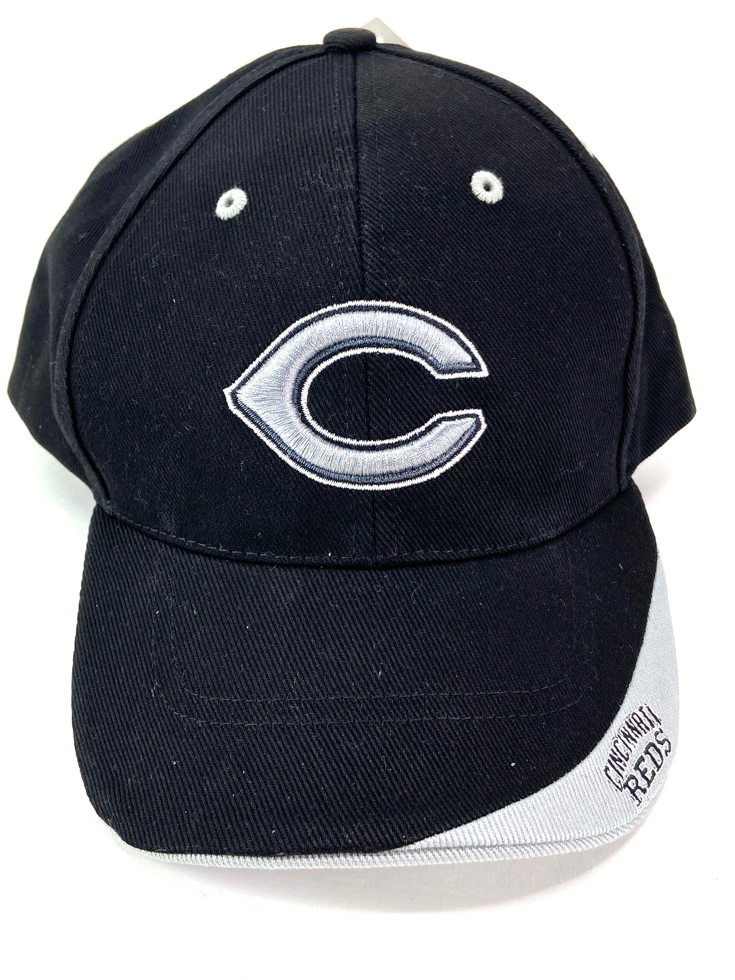 Cincinnati Reds Vintage MLB Black Cap w/Silver "C" by Twins Enterprise