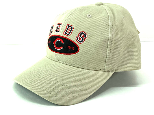 Cincinnati Reds Vintage MLB Khaki "EST 1869" Cap by Twins Enterprise