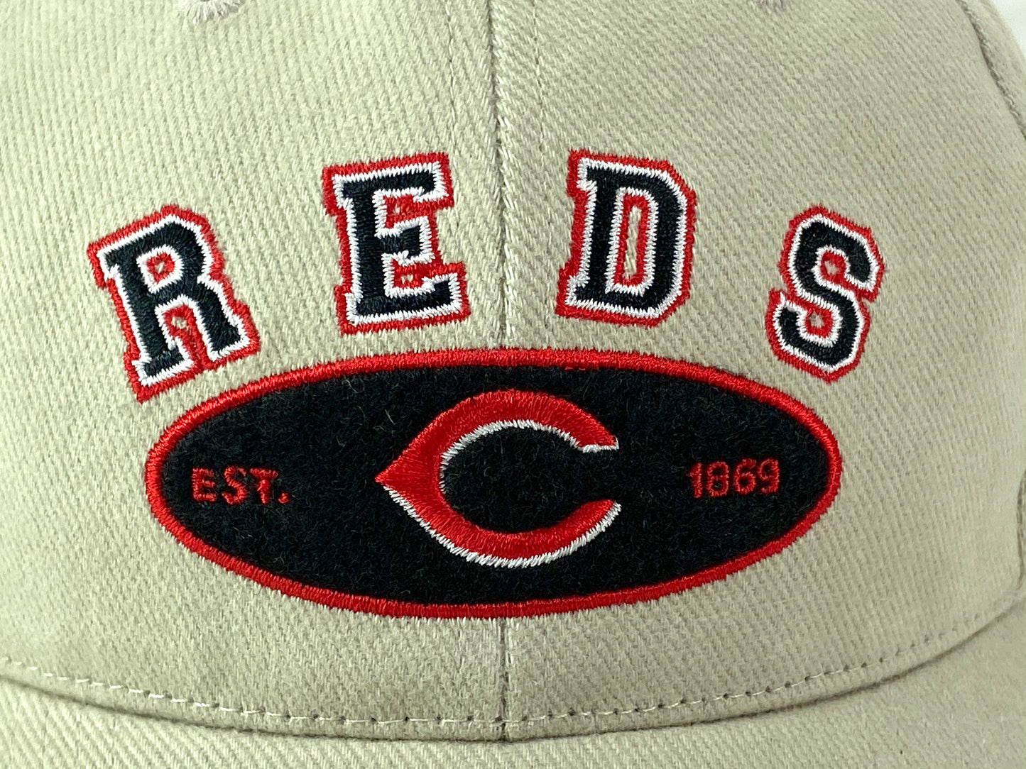 Cincinnati Reds Vintage MLB Khaki "EST 1869" Cap by Twins Enterprise