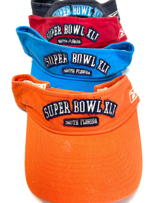 Super Bowl XLI (41) NFL "Tattered" Adult Visors