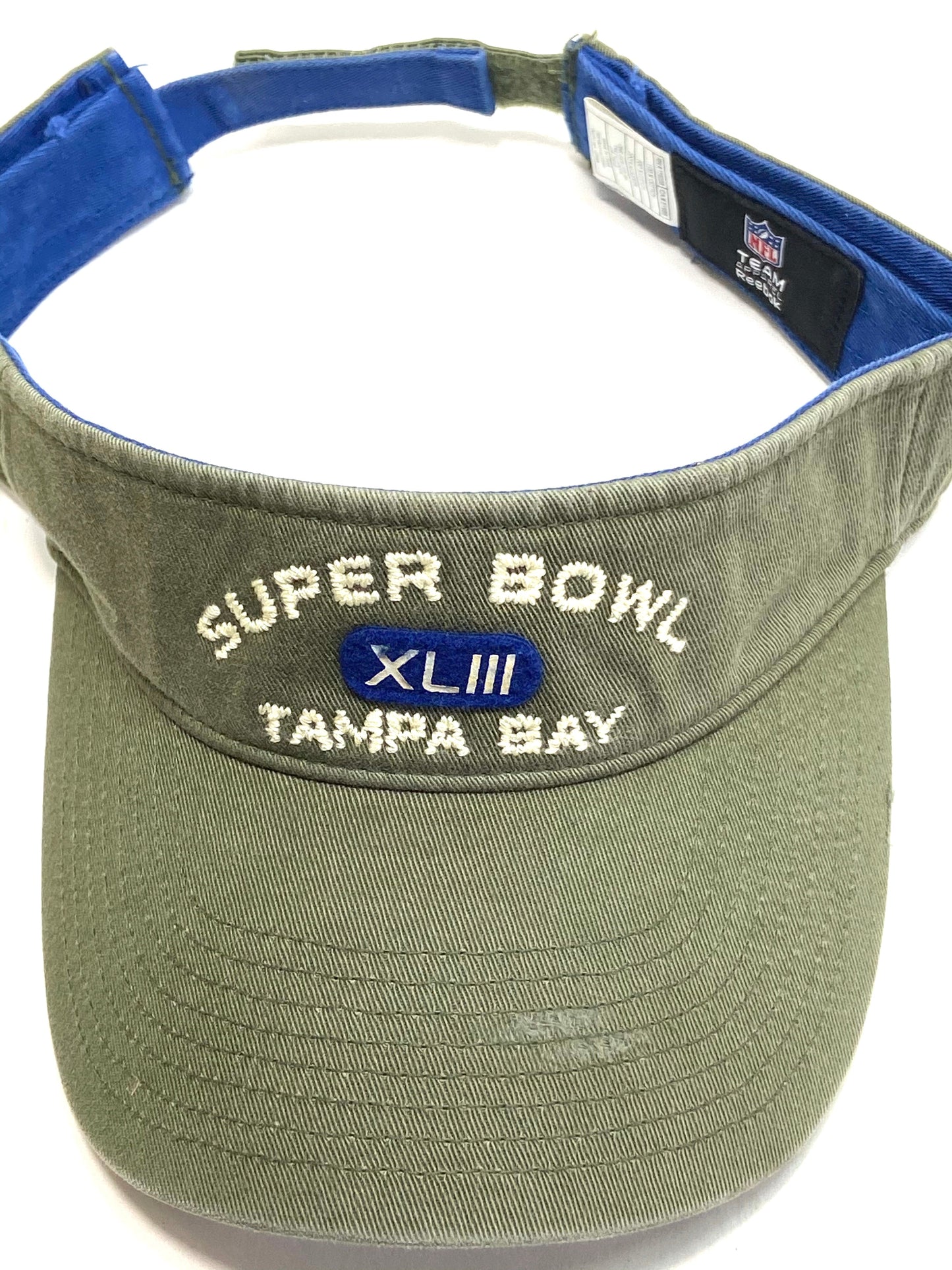 Super Bowl XLIII (43) NFL 2009 Commemorative Adult Dark Green Visor