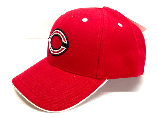 Cincinnati Reds Vintage MLB Team Color 15% Wool Logo Cap by Twins Enterprise