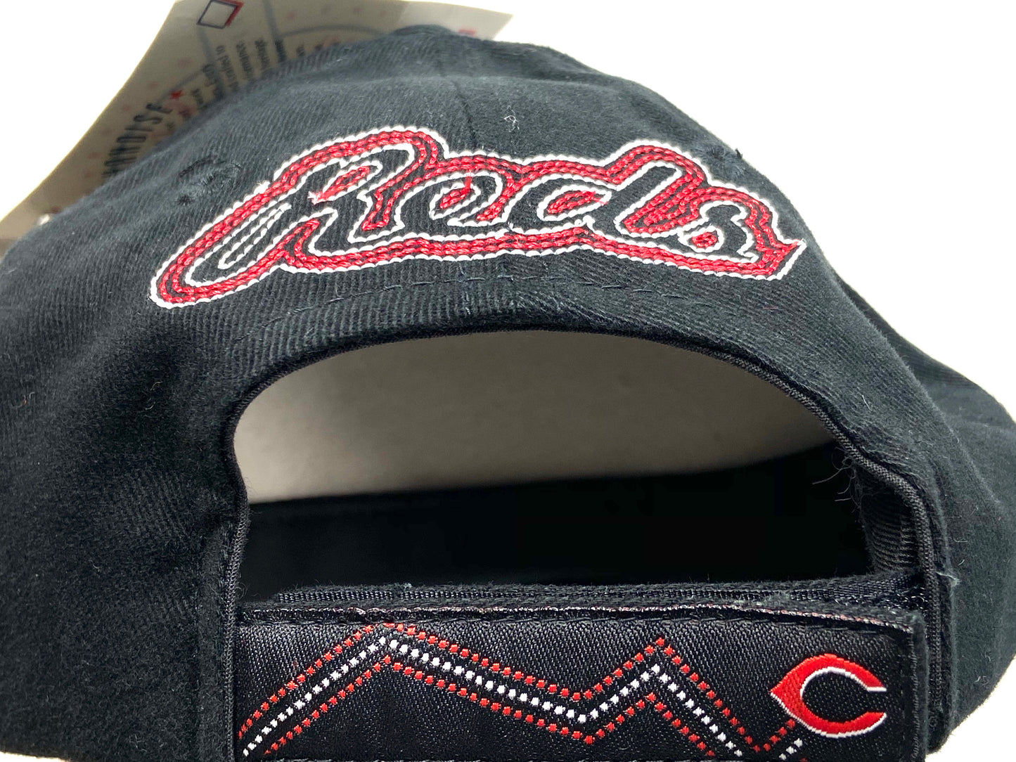 Cincinnati Reds Vintage MLB Black "Stitched" C Cap by American Needle