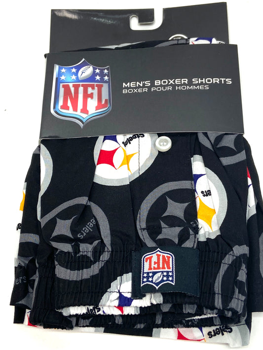 Pittsburgh Steelers NFL Team Logo Boxer Shorts by Gertex Hosiery