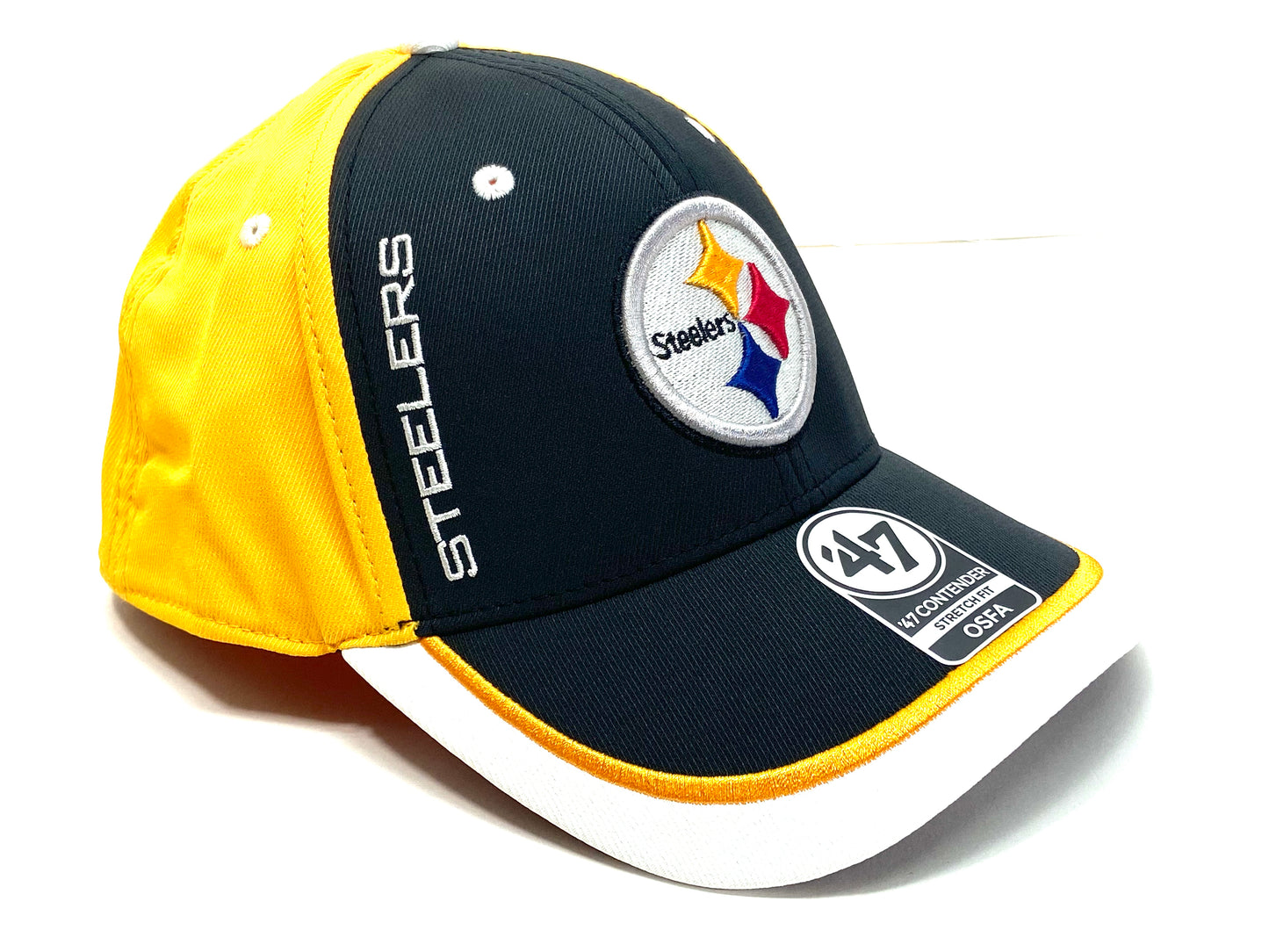 Pittsburgh Steelers NFL Contender Series "Crash Line" Stretch Fit Cap by '47 Brand