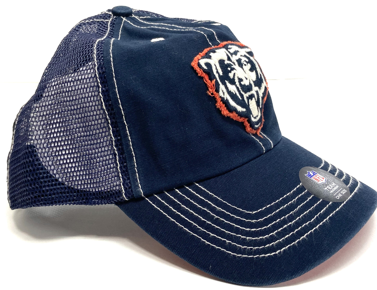 Chicago Bears NFL Navy Turner Clean-Up Adjustable Mesh Snapback by '47 Brand