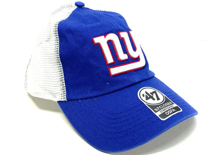 New York Giants NFL Royal Blue Ripley Closer Stretch Fit Mesh Cap by '47 Brand