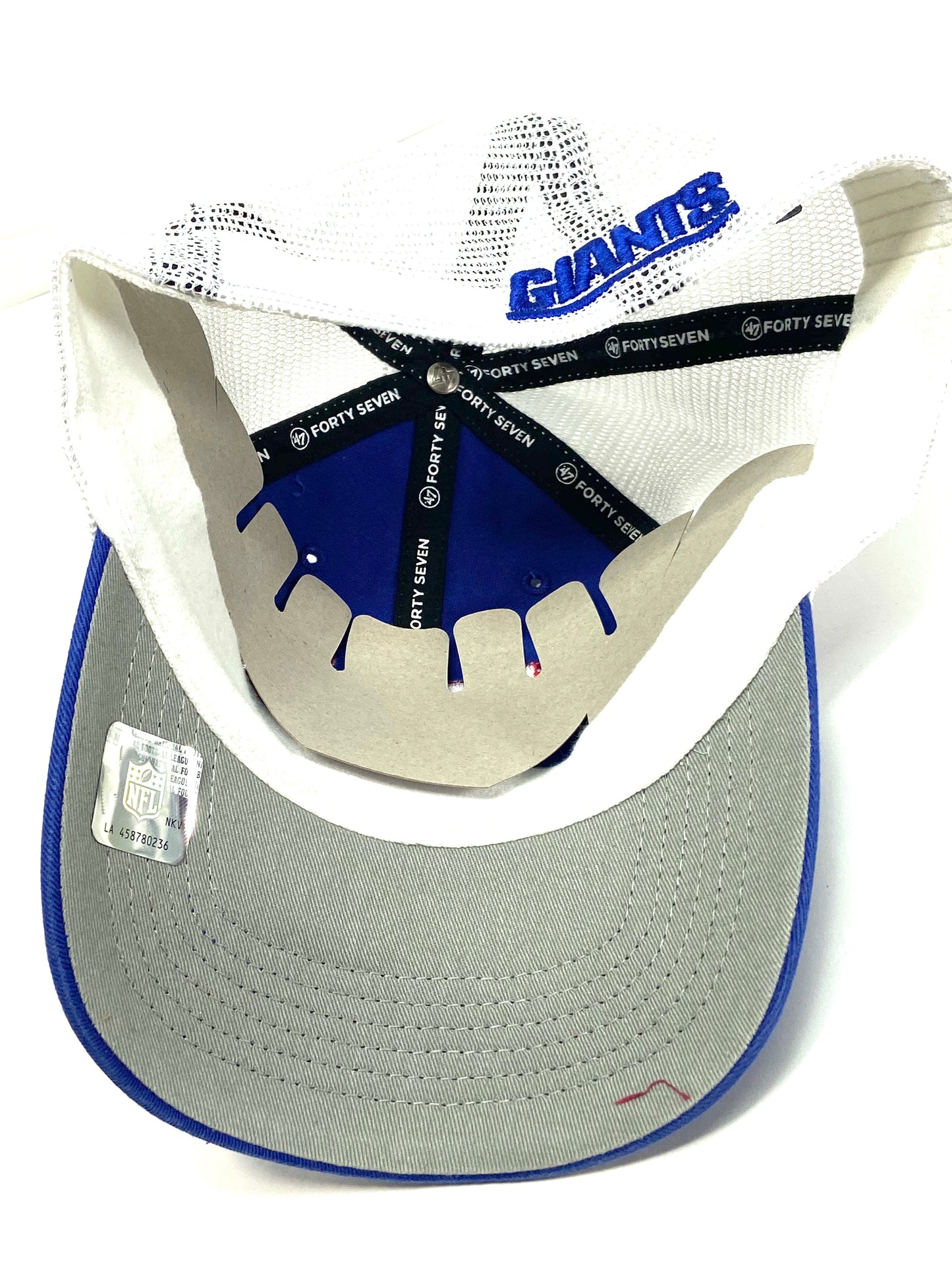 New York Giants NFL Royal Blue Ripley Closer Stretch Fit Mesh Cap by '47 Brand