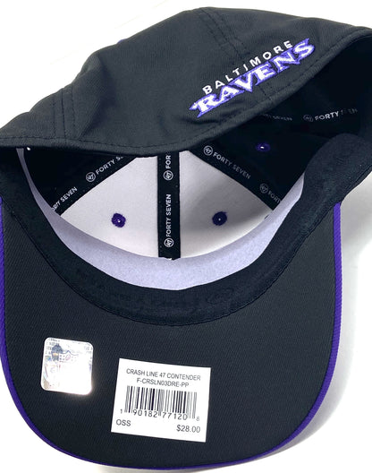 Baltimore Ravens NFL Contender Series "Crash Line" Stretch Fit Cap by '47 Brand