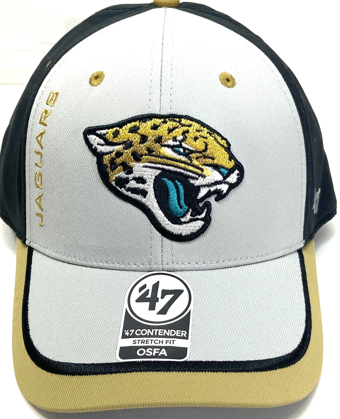 Jacksonville Jaguars NFL Crash Line '47 Contender Stretch Fit Ball Cap by '47 Brand