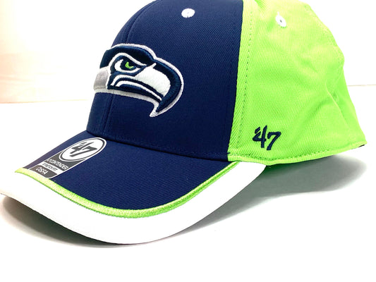 Seattle Seahawks NFL Contender Series "Crash Line" Stretch Fit Cap by '47 Brand