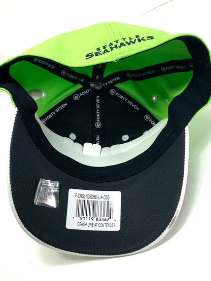 Seattle Seahawks NFL Contender Series "Crash Line" Stretch Fit Cap by '47 Brand