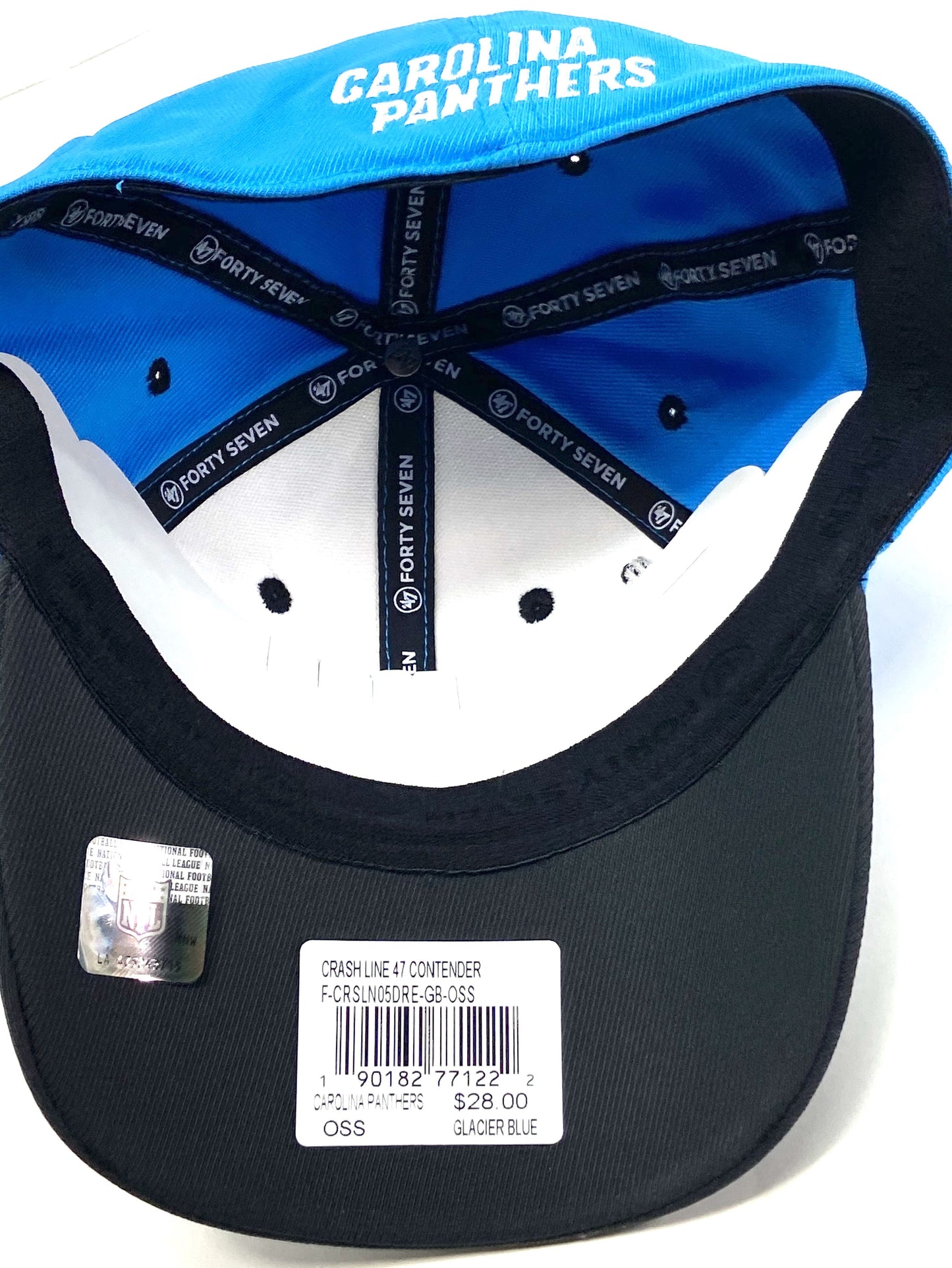 Carolina Panthers NFL Contender "Crash Line" Stretch Fit Ball Cap by '47 Brand