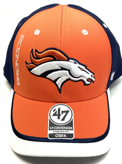 Denver Broncos NFL Contender "Crash Line" Stretch Fit Cap by '47 Brand