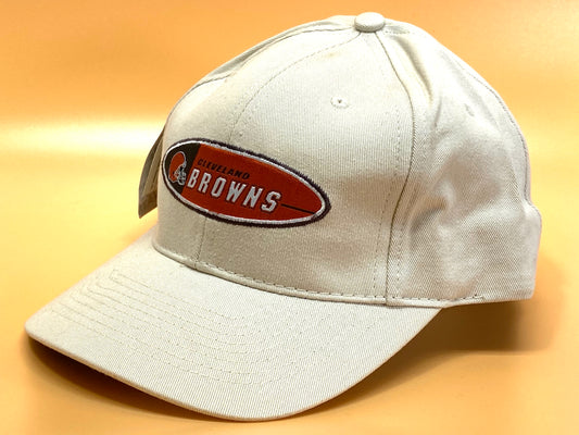 Cleveland Browns Vintage Late '90's NFL Cream Logo Cap by Logo Athletic