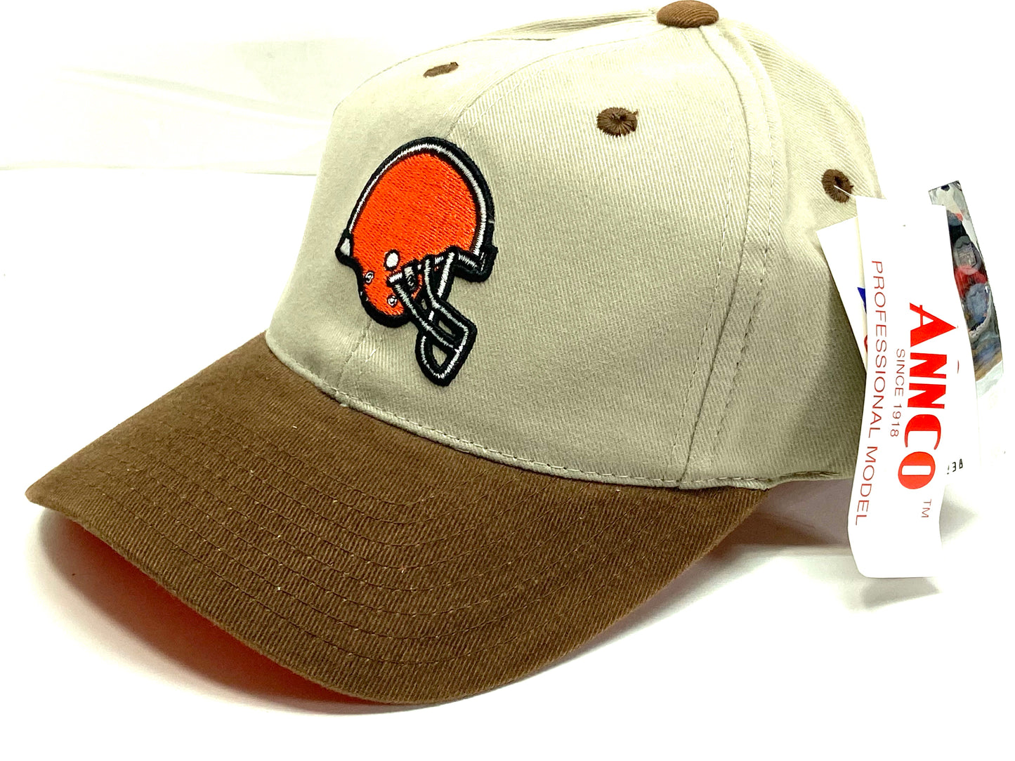 Cleveland Browns Vintage NFL Khaki Cotton Logo Cap by Annco