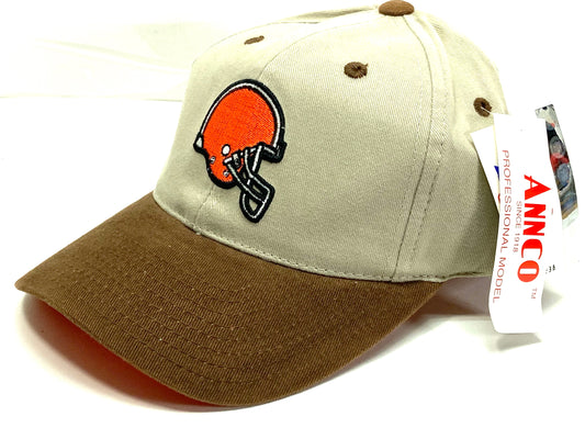 Cleveland Browns Vintage NFL Khaki Cotton Logo Cap by Annco