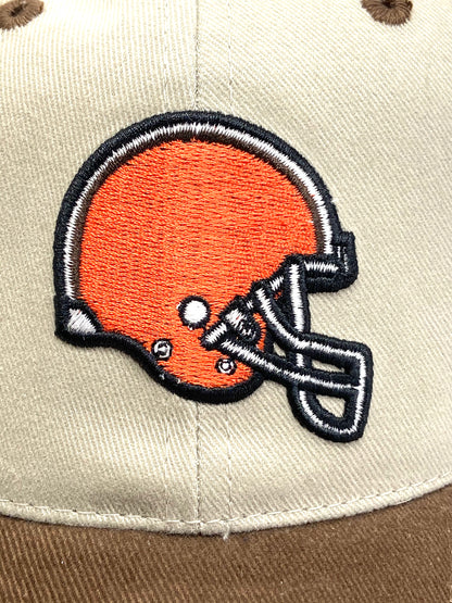 Cleveland Browns Vintage NFL Khaki Cotton Logo Cap by Annco