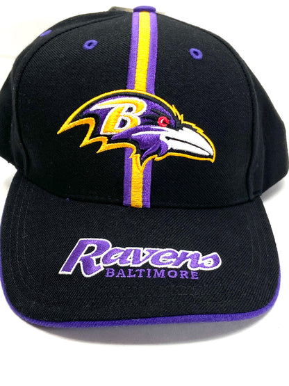 Baltimore Ravens Vintage NFL Purple 15% Wool 3-D Logo Cap by Twins Enterprise